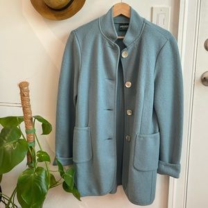 Geiger Collections Boiled Wool Light Blue Coat